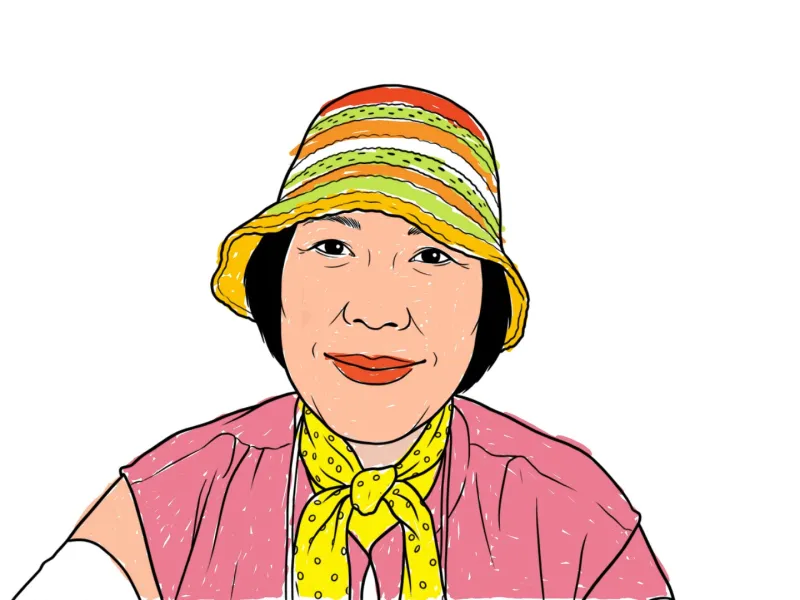 A self-portrait painted by a Greem Pharmacy participant