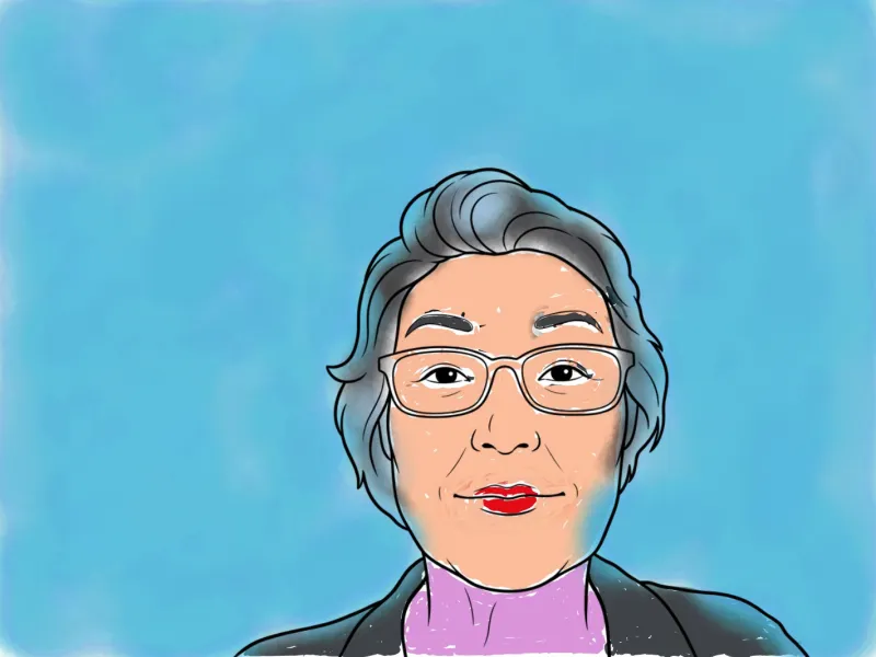 A self-portrait painted by a Greem Pharmacy participant