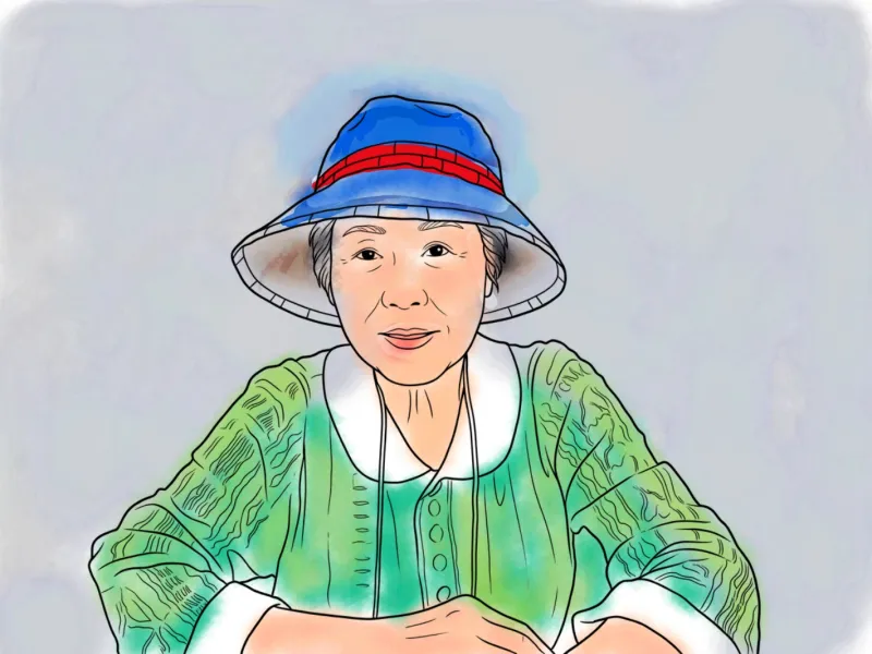 A self-portrait painted by a Greem Pharmacy participant