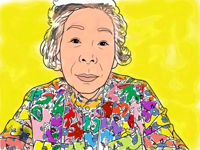 A self-portrait painted by a Greem Pharmacy participant
