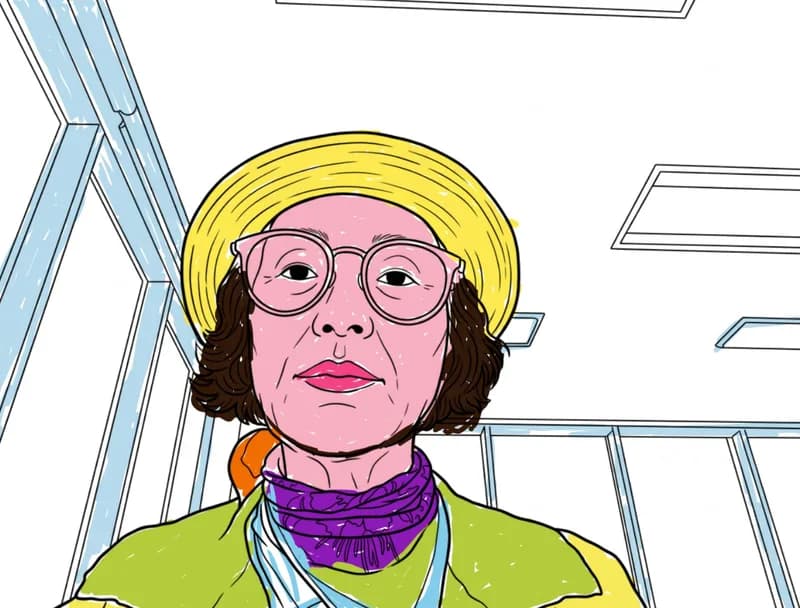 A self-portrait painted by a Greem Pharmacy participant